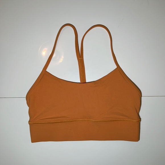 lululemon athletica Other - Lululemon Orange Longline Flow Y Bra 6